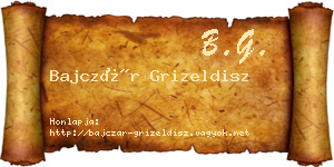 Bajczár Grizeldisz névjegykártya